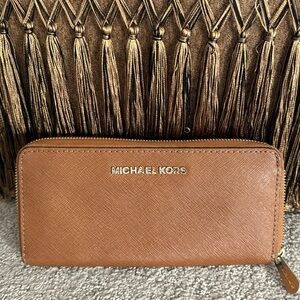 Michael Kors brown leather wallet